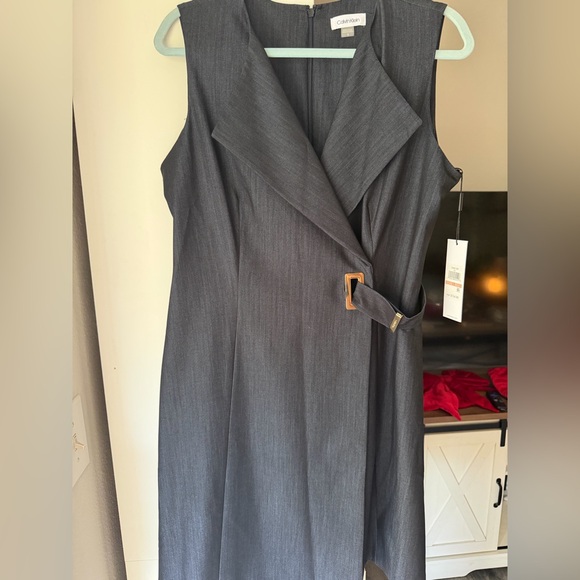 Calvin Klein Charcoal Dress: - Picture 4 of 8
